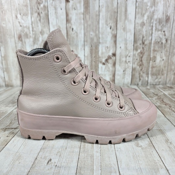 Converse Shoes - Converse Chuck Taylor All Star Lugged Platform High Top Sneakers Pink Women US 5